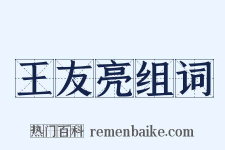 王友亮组词是什么意思的图片